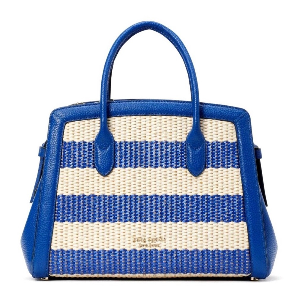 KATE SPADE BRAND NEW…Blue and Cream Satchel with Modern Design and DUST BAG